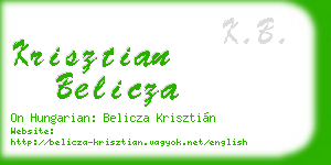 krisztian belicza business card